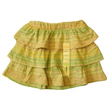 Jumping Beans Cartwheel Scooter Toddler Gray Strip Multicolor Ruffle Skirt Size