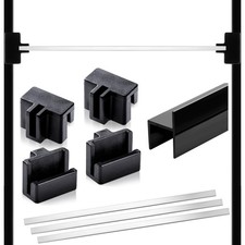 14 Pcs File Cabinet Rails Set 1/2 Drawer Sides Hanging Rail Clips PVC...