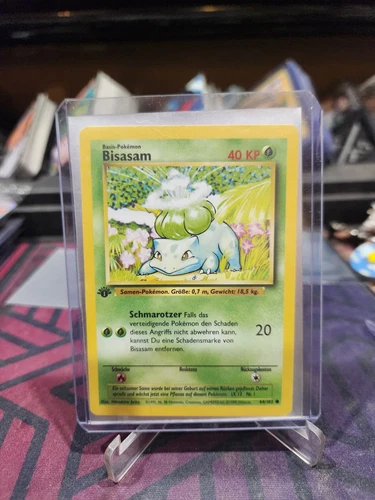 Pokemon Base Set Wotc German Bisam (Bulbasaur) 1st Edition NM