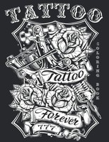 Ausmalbuch Tattoo: 50 Designs FüR Stressabbau, Malbuch, Kunst