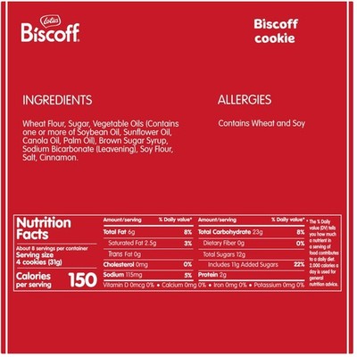 Speculoos Cookies - Lotus Caramelized Biscuits - 8.8 Oz x 10
