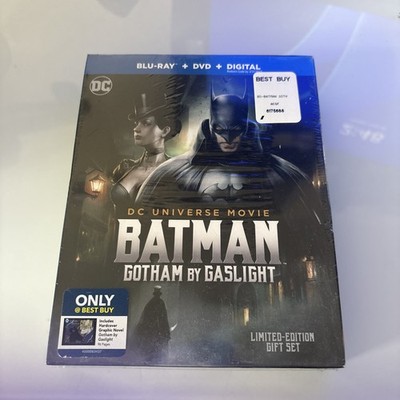 BRAND NEW - Batman: Gotham By Gaslight (Blu-ray/DVD/Graphic Novel Book, 2018)