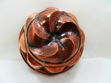 Kupfer alte Backform Puddingform  - &Oslash; ca. 18 cm - sehr alt (75)
