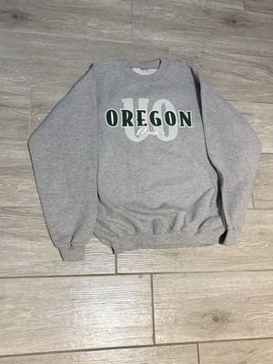 Oregon Ducks Gray Pullover Crewneck Sweatshirt Top