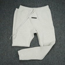 Fear of God Essentials Pants Mens Small Gray Jogger Athletic Tapered Cuffed