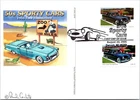Dr Jim Stamps Fdc Panda Cachets Postcard 1955 Ford Thunderbird 50S Sporty Car