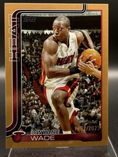 2024-25 Topps Chrome Dwyane Wade Gold Refractor /2025 #261 Miami Heat 