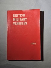 British Military Vehicles  1971  Book British Army  MVEE PB Illustrated