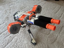 NERF GUN N-STRIKE ELITE RHINO FIRE BLASTER DUAL FEED 2 BARREL + 2 DRUMS (TESTED)