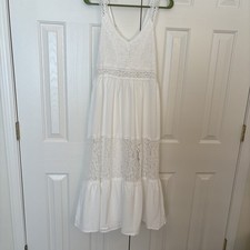 Floral Print Lace Sundress Dress NWOT