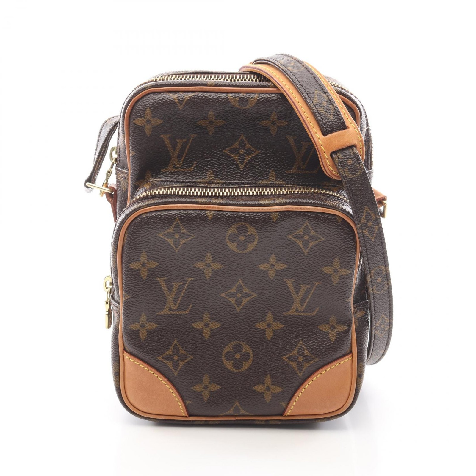Borsa a tracolla Louis Vuitton Amazon M45236 Monogram tela marrone usata