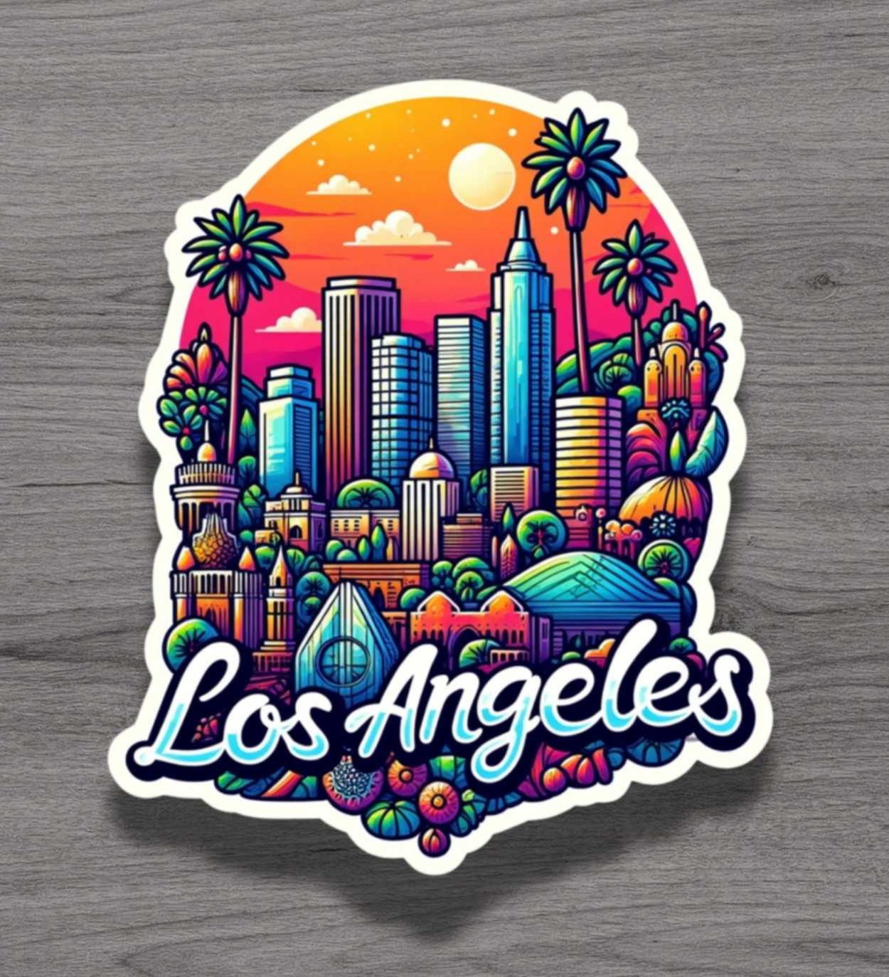 Los Angeles California Fridge Magnet or Laptop Sticker