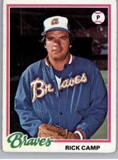 1978 Topps 349 Rick Camp  GD Atlanta Braves