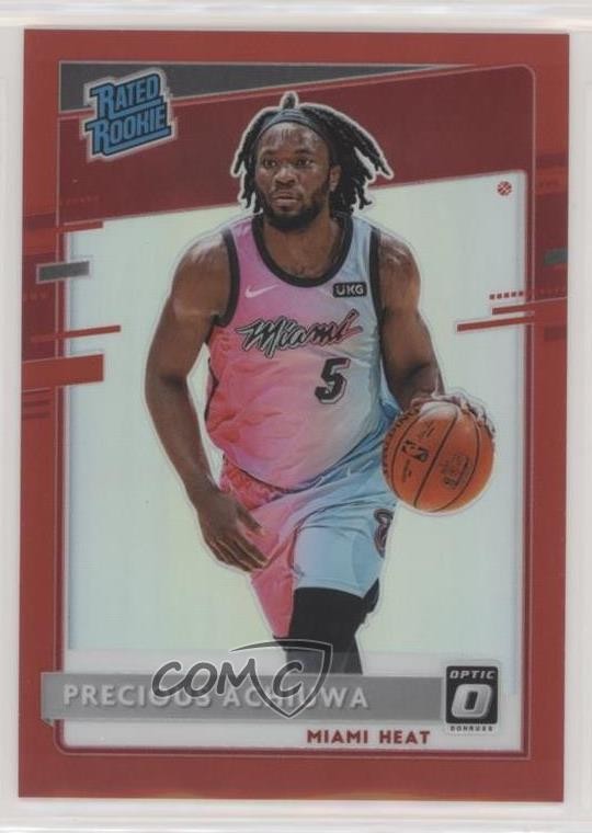 2020-21 Panini Donruss Optic Rated Red Prizm /99 Precious Achiuwa #170 Rookie RC