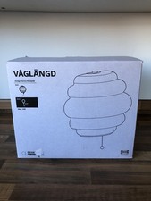 IKEA VÅGLÄNGD Wall Lamp Wired-In Installation Frosted Glass White - Unused