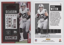 2020 Panini Contenders Season Ticket FOTL Red Zone Jason Witten #30