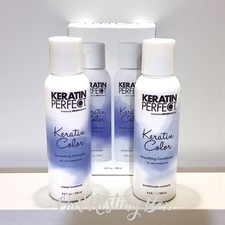 Keratin Perfect Color Smoothing Shampoo  Conditioner Sulfate Free 3.4oz Each