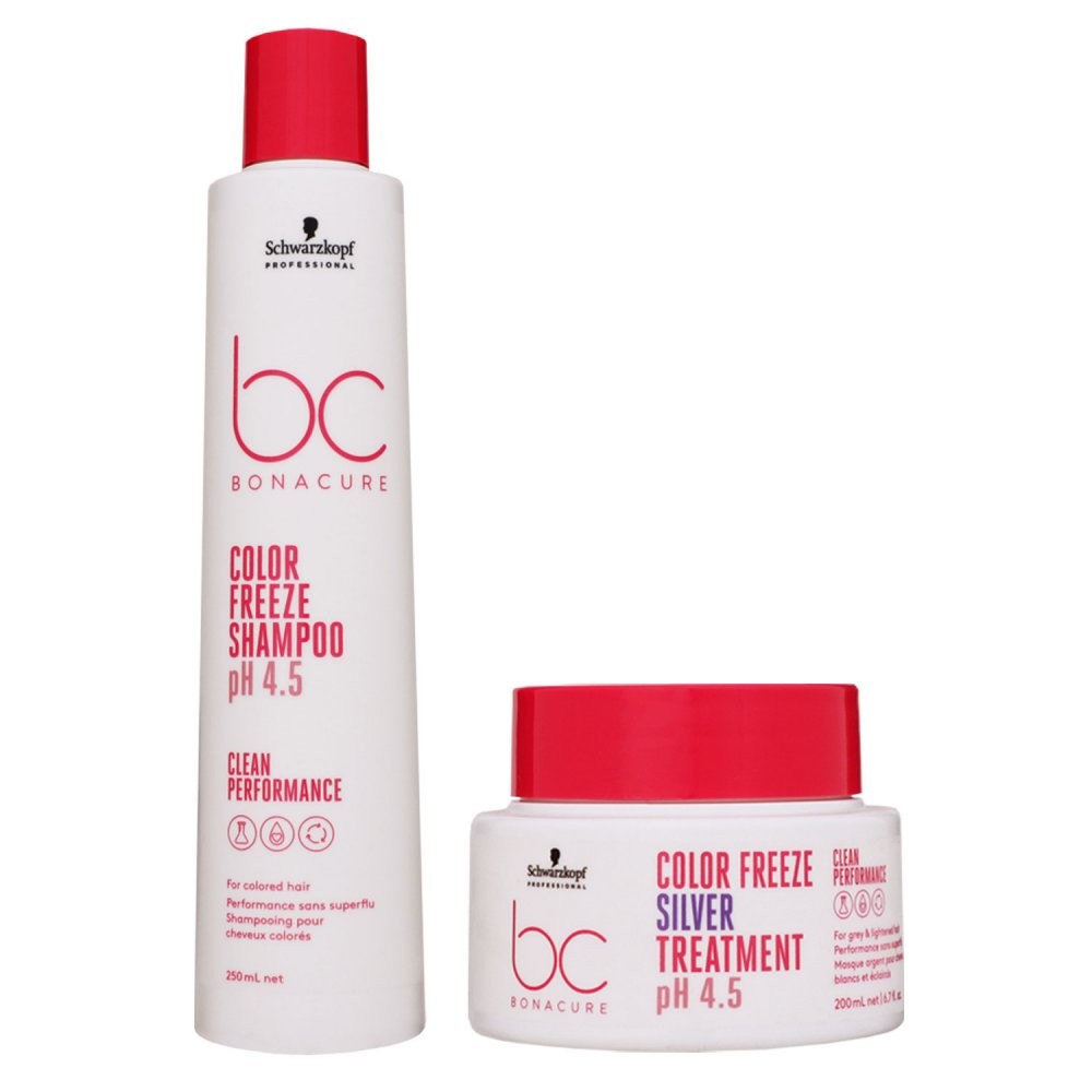 Schwarzkopf Bonacure Color Freeze Silver 250 ml Shampoo & 200 ml Treatment Set