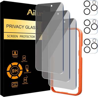 Ailun 3 Pack Privacy Screen Protector for iPhone 16 Pro Max [6.9 inch]+ 3... 