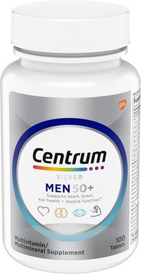 Centrum Silver Multivitamin for Men 50 Plus, Multimineral Supplement, Vitamin D3