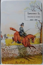 Swap cards Modern playing card back Vintage look Horse and Rider