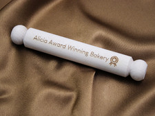 Personalised Engraved Small Rolling Pin with Handles - Award Winning Bakery