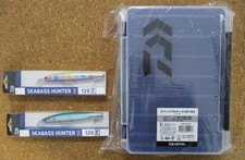 set of 3 Daiwa Seabass Hunter Z 120F, Reersible Case RC165, floating minnow,