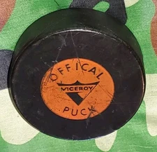 VICEROY MFG. OFFICIAL VINTAGE HOCKEY PUCK MADE UNKNOWN LOCATION 