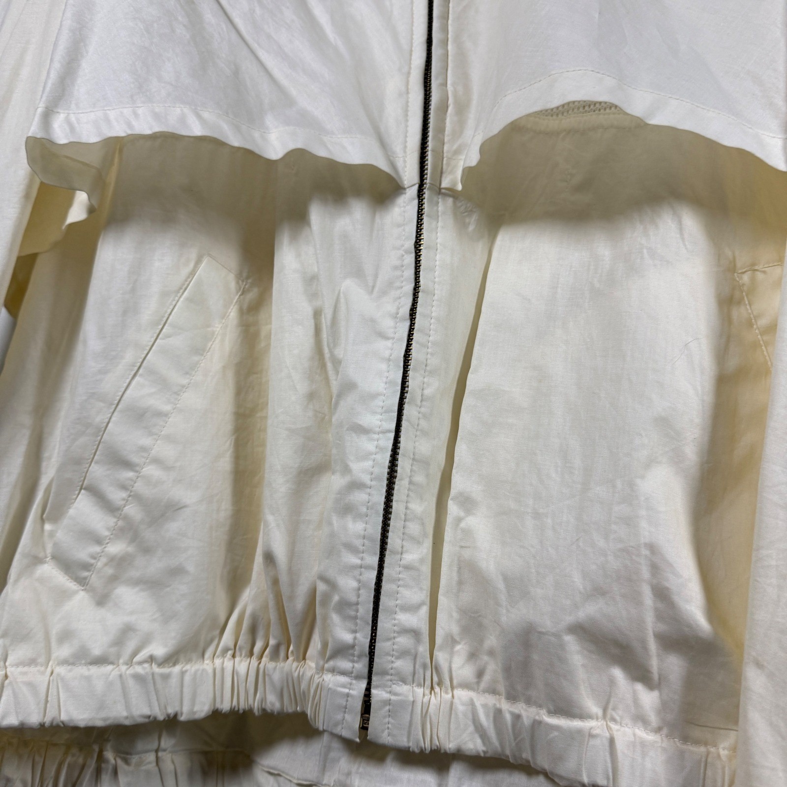 Rare Vintage Polo Ralph Lauren Harrington Jacket XL Cream White Windbreaker Coat image 10