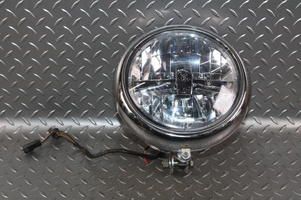*NOTE* 08-17 Heritage Softail Classic FLSTC Chrome Headlight Headlamp OE WTY WTY Foto 2 de 4
