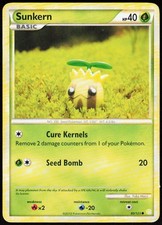 Sunkern 85/123 Common HeartGold & SoulSilver Pokemon Moderately Played