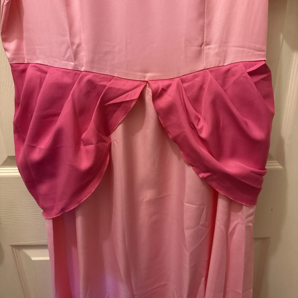 Vestido fantasia Bela Adormecida Princesa Aurora adulto cosplay aro e coroa GG - Imagem 4 de 4