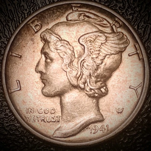 1941 Mercury Dime - Uncirculated - 90% Silver Winged Liberty 10C