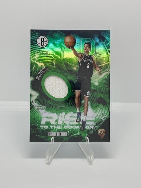 2025-26 Topps - Egor Demin - Rise To The Occasion Relic Green - /99 - RC - Nets
