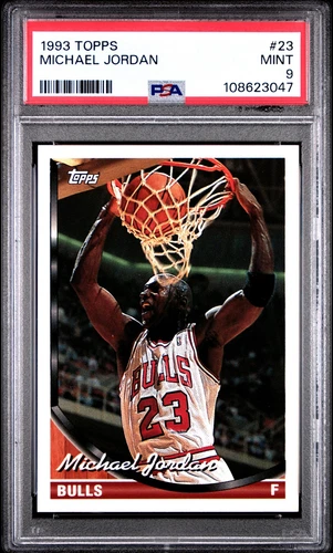 1993 TOPPS #23 MICHAEL JORDAN PSA 9