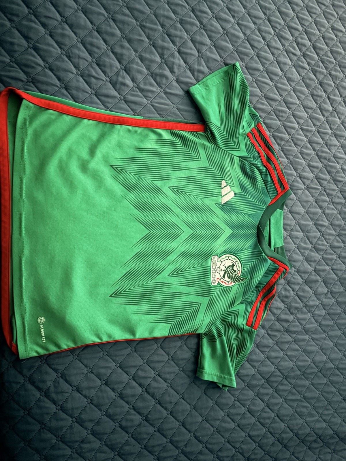 adidas Mexico National Team Soccer Jersey Shirt Green Red Mexico Jersey