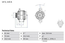 Alternateur Ford P 100