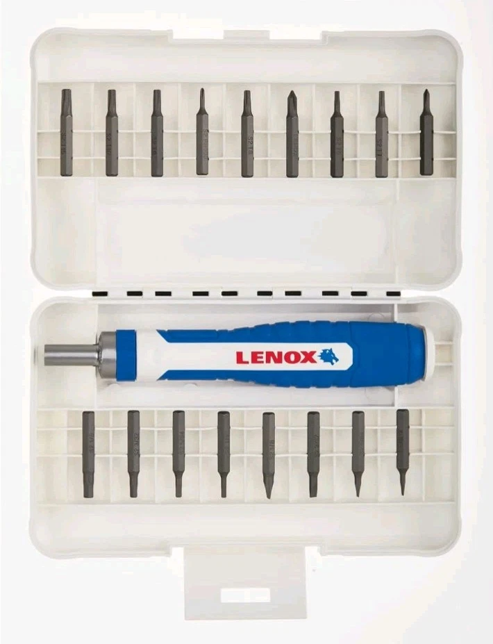 LENOX 18-Piece Plastic Handle Magnetic Ratcheting Set Multi-Bit Screwdriver Set - Image 3 of 4