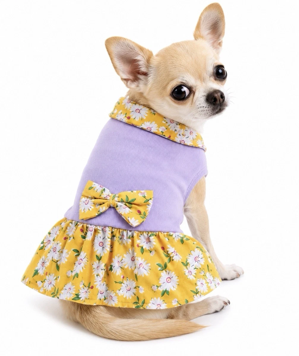 Yellow Cotton Dog Dresses for sale | eBay
