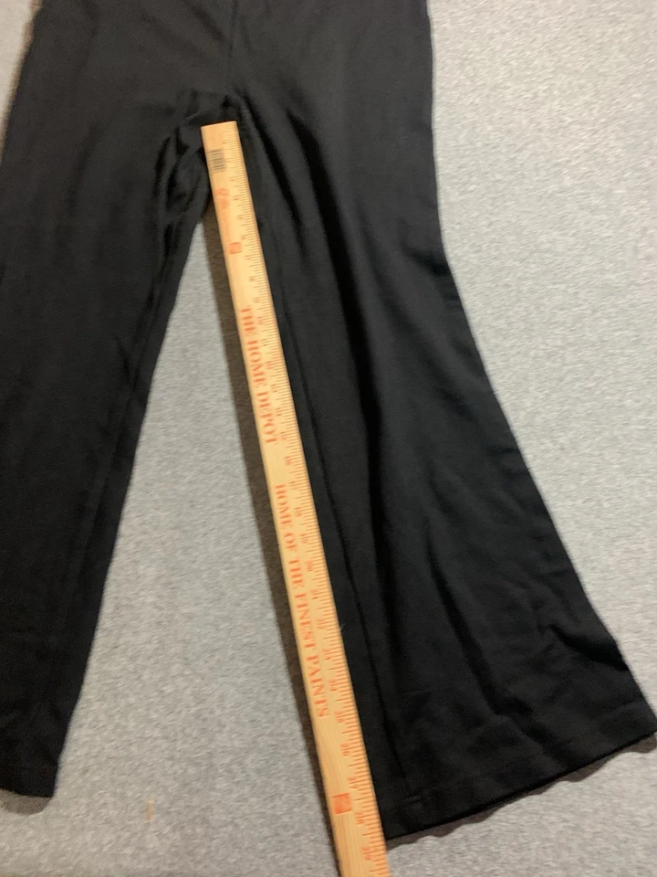 Style & Co. Pants Women's XL Black Stretch Flat Front Wide Leg Trousers Classic - Image 3 of 4
