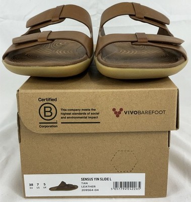 Vivobarefoot Sensus Yin Slide Women's US 7 Tan Leather | eBay