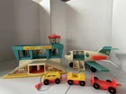 #966 Fisher Price Little People Play Family Airport 1972  with Airplane Vintage