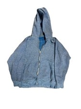 1960  s Vintage Hooded zip-up hoodie True - vintage sweatshirt