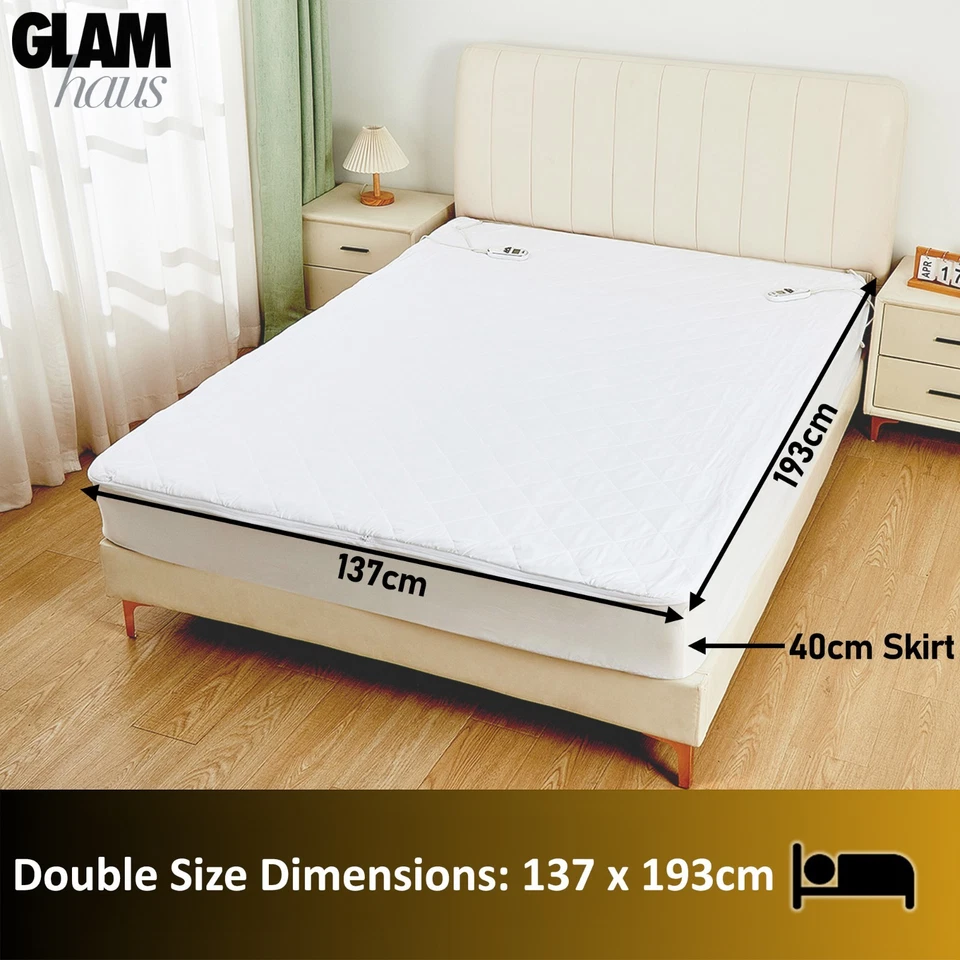 Electric Blanket Dual Control Mattress Under Single Double Super King Size Bed - Image 4 of 4