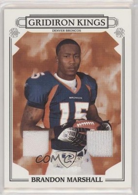 2007 Donruss Threads Pro Gridiron Kings Materials 10/250 Brandon Marshall 0r92