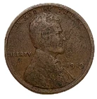 United States 1919 Lincoln Wheat Cent Bronze KM 132 Good Hole Filler