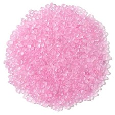 Keedolla Sea Glass Stones - Frosted Glass Pebbles 0.5 LB - Fluorescent Pink