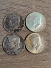 Kennedy Half Dollar, 40 percent silver, lot of 4 circulated coins