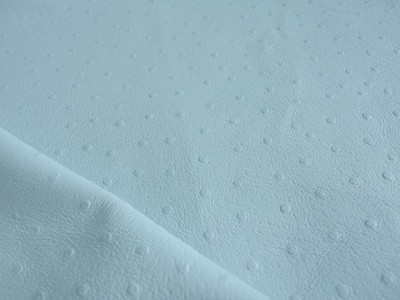 Babyblau Straußenhaut Effekt Leder 0,6 mm 8'' x 4'' *BL192
