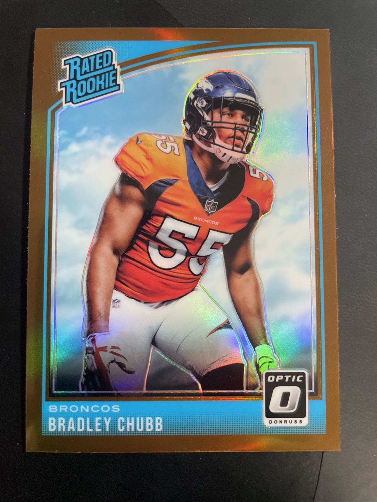 2018 Donruss Optic Rated Rookie Bronze Bradley Chubb #169 Rookie RC SP